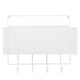 thumbnail image 1 of Soporte de cesta de almacenamiento de pared para el hogar, estante de almacenamiento de cosméticos para cocina y baño, color blanco, 1 of 8