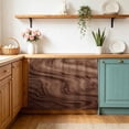 thumbnail image 2 of Retro Wood Grain Sink Skirt 11"W x 13"L,Dustproof Under Sink Curtain Skirt for Bathroom Kitchen,Rustic Farmhouse Wooden Board Brown Adhesive Short Curtain Vanity Cover for Laundry Closet Shoe Rack, 2 of 8
