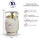 thumbnail image 3 of Tanque Para Gas LP Con Cilindro Portatil 2 Kg FLAMINETA Blanco, 3 of 3