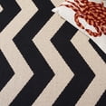 thumbnail image 5 of Safavieh Courtyard Ayden Chevron Indoor/Outdoor Runner Rug, Black/Beige, 2'3" x 10', 5 of 11