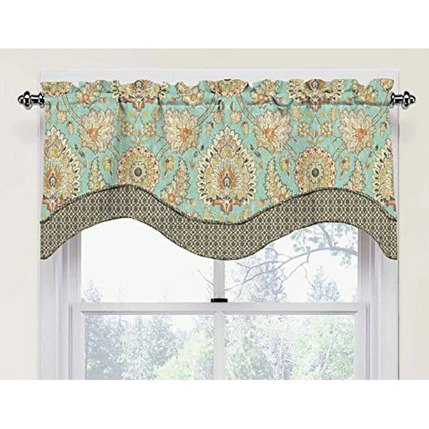 Waverly Valances For Windows Clifton Hall 52 X 18 Short Curtain Valance Small Window Curtains Bathroom Living Room And Kitchens Opal Com Waverly Valances For Windows Clifton, Waverly Curtains And Valances