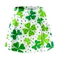 thumbnail image 4 of XIAONU Green Print Mini Skort for Women Shamrock Pattern High Waist Wrap Skort St Patricks Day Casual Party Skort, 4 of 7