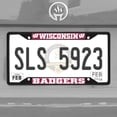 thumbnail image 2 of FANMATS 31292 Wisconsin Badgers Metal License Plate Frame Black Finish, 2 of 2