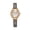 brown, variant on Quartz Watch with PU Leather Strap and Metal Dial, Retro Design