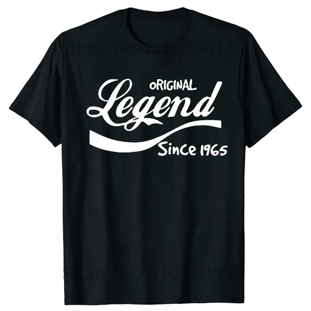 Camiseta divertida del 59.º aniversario, leyendas vintage nacidas en 1965, camisetas de 59 años, estilo veraniego, algodón gráfico, idea de regalo de cumpleaños para hombre