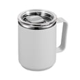 SIEYIO Double Wall Stainless Steel Mug with Handle and Lid Portable Insulated Cup for Outdoor