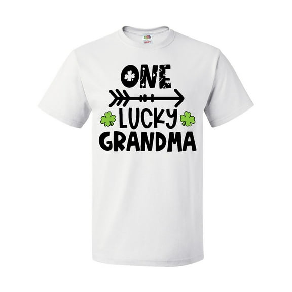 Inktastic St. Patrick's Day One Lucky Grandma with Shamrocks T-Shirt