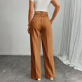 thumbnail image 5 of High Waisted Work Pants for Women Business Casual Outfits Office Dressy Pants Trousers with Pockets Wide-Leg Pants, 5 of 5