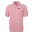thumbnail image 2 of Men's Cutter & Buck Cardinal Round Rock Express DryTec Virtue Eco Pique Stripe Recycled Polo, 2 of 3