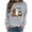 Gray C, variant on Enjoytime Halloween Sweatshirt for Women Ghost Pumpkin Print Long Sleeve Pullover Tops Cute Casual Crewneck Sweatshirts