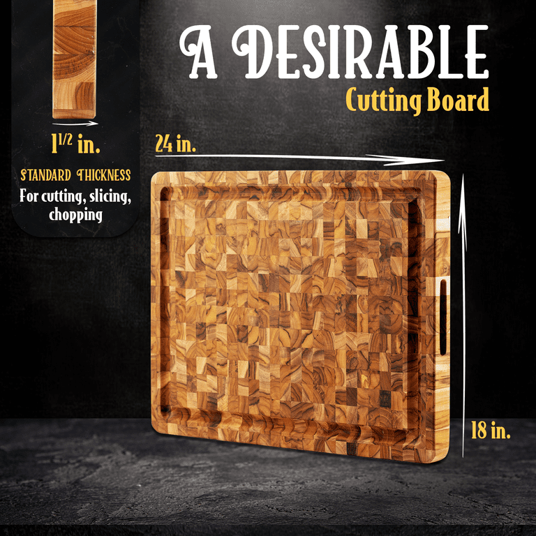 Choice 24 x 24 x 1 3/4 Wood Cutting Board