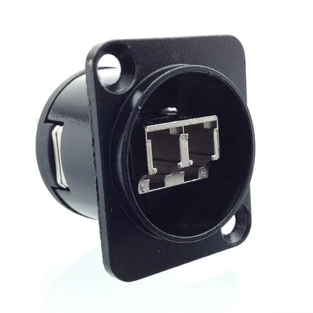 LC Fiber Optic Female D Type Panel Mount