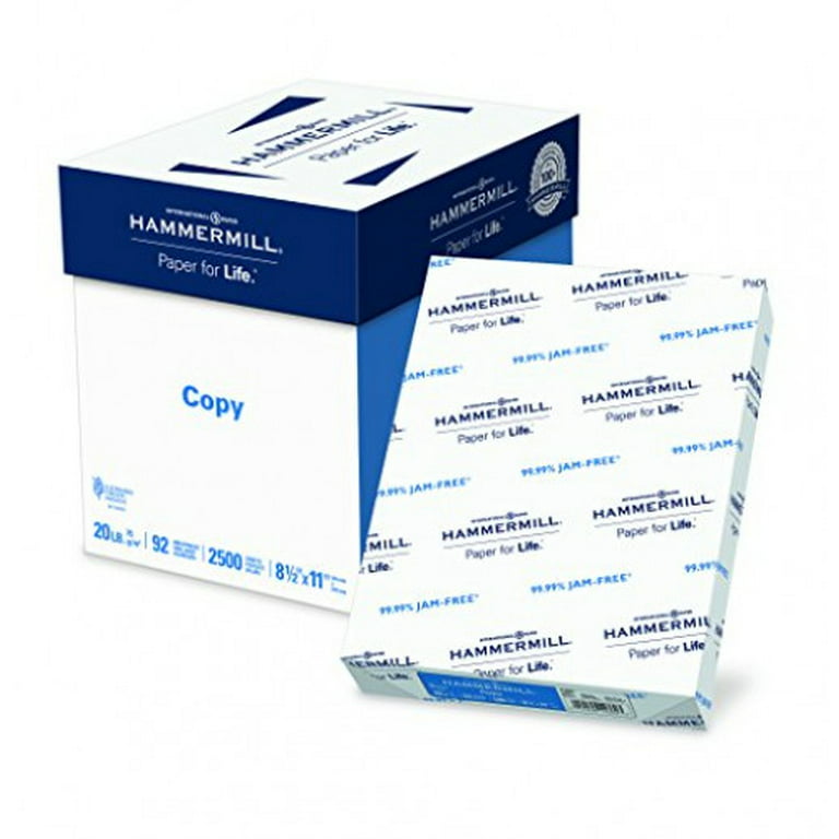 Hammermill Great White 8.5 X 11 Copy Paper 20 Lbs. 92 Brightness 5000  Sheets/carton (86700) : Target