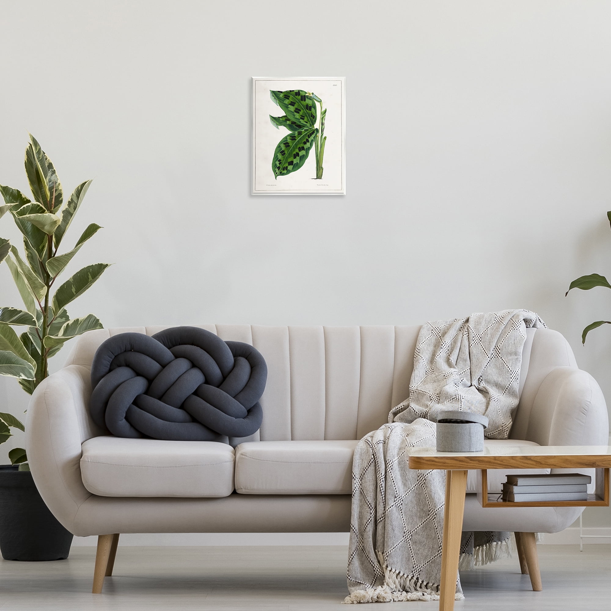 Stupell Industries Lush Plant Leaf Study Plants & Flowers Painting Unframed Art Print Wall Art, 11 x 14