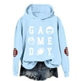 thumbnail image 1 of Women's Rugby Print Hooded Sweatshirt For Casual Wear Sports Activities And Everyday Comfortable Style, 1 of 3
