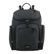 Eastsport Wooster St. Diaper Backpack, Large Capacity, Dark Grey with Changing Pad, Stroller Straps, and Insulated Pockets