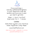 thumbnail image 3 of Focus Up Herbal Blend |Organic, Bulk Size 8 oz | Tree Fifty Four, 3 of 3