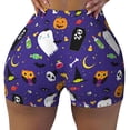 thumbnail image 2 of Sikiie Cute And Creepy Workout Shorts Women Scrunch Butt Gym Shorts Seamless High Waist Tummy Control Yoga Biker Athletic Shorts-X-Large, 2 of 8
