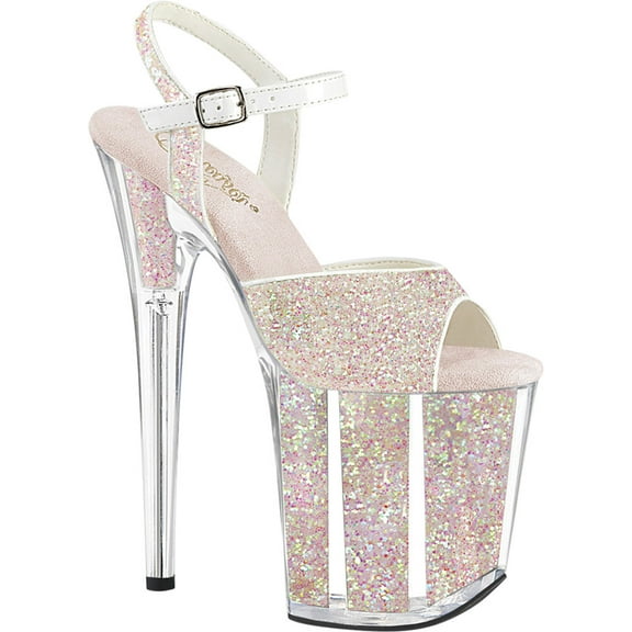 Women's Pleaser Flamingo 810UVG Quarter Strap Platform Sandal