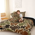 thumbnail image 4 of Catabedysis Rustic Camo Camping Full Size Comforter Sets,Jungle Animal Deer Bear Bedding Comforter Set For Boys,Green Brown,Black Reversible,3-Piece,1 Comforter and 2 Pillowcases, 4 of 7