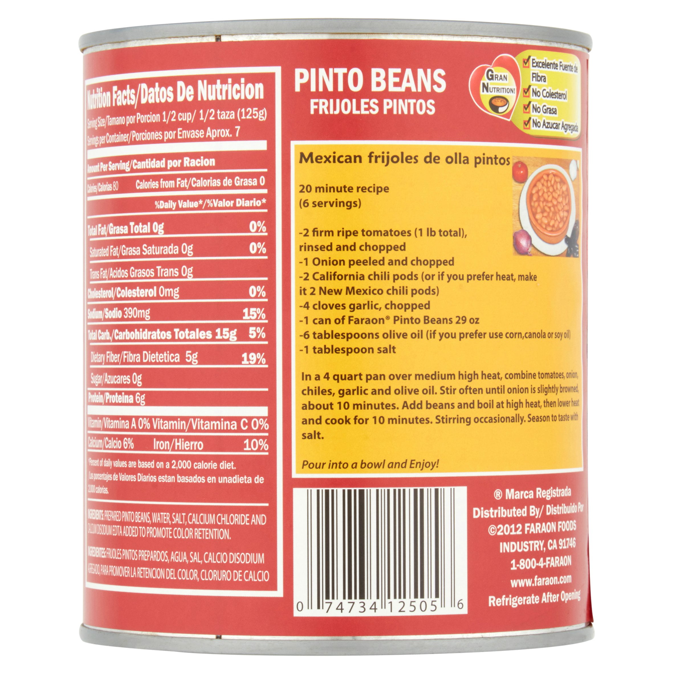 Faraon Pinto Beans, 29 oz