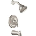 thumbnail image 2 of Moen 82910SRN Banbury Posi-Temp Pressure Balanced Tub and Shower Trim, 6.00 x 8.00 x 4.00, Spot Resist Brushed Nickel, 2 of 15