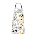 thumbnail image 3 of XMXT 1 Pcs Waterproof Kitchen Cooking Apron, Halloween Elements Hand Painting Adjustable Aprons for Women Men with Pockets, 3 of 9