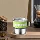 thumbnail image 4 of Xihbxyly Taza de Café de Acero Inoxidable, Aislante a Prueba de Fugas, Portátil, Funda Elástica para Un Agarre Cómodo, Ideal para Oficina, Coche y Hogar, 400 Ml, Color Verde Café., 4 of 7