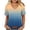 Khaki-30, variant on Women's Plus Size Casual Short Sleeve T-Shirt, Summer V-Neck Scallop Trim Ombre Top, Sizes S-5X