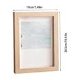 thumbnail image 3 of 5X7 Wood Picture Frame, Clear Acrylic Shadow Box Frame, Wall Mounted and Desk Photo Display for Family Home Gallery Decor, 3 of 9
