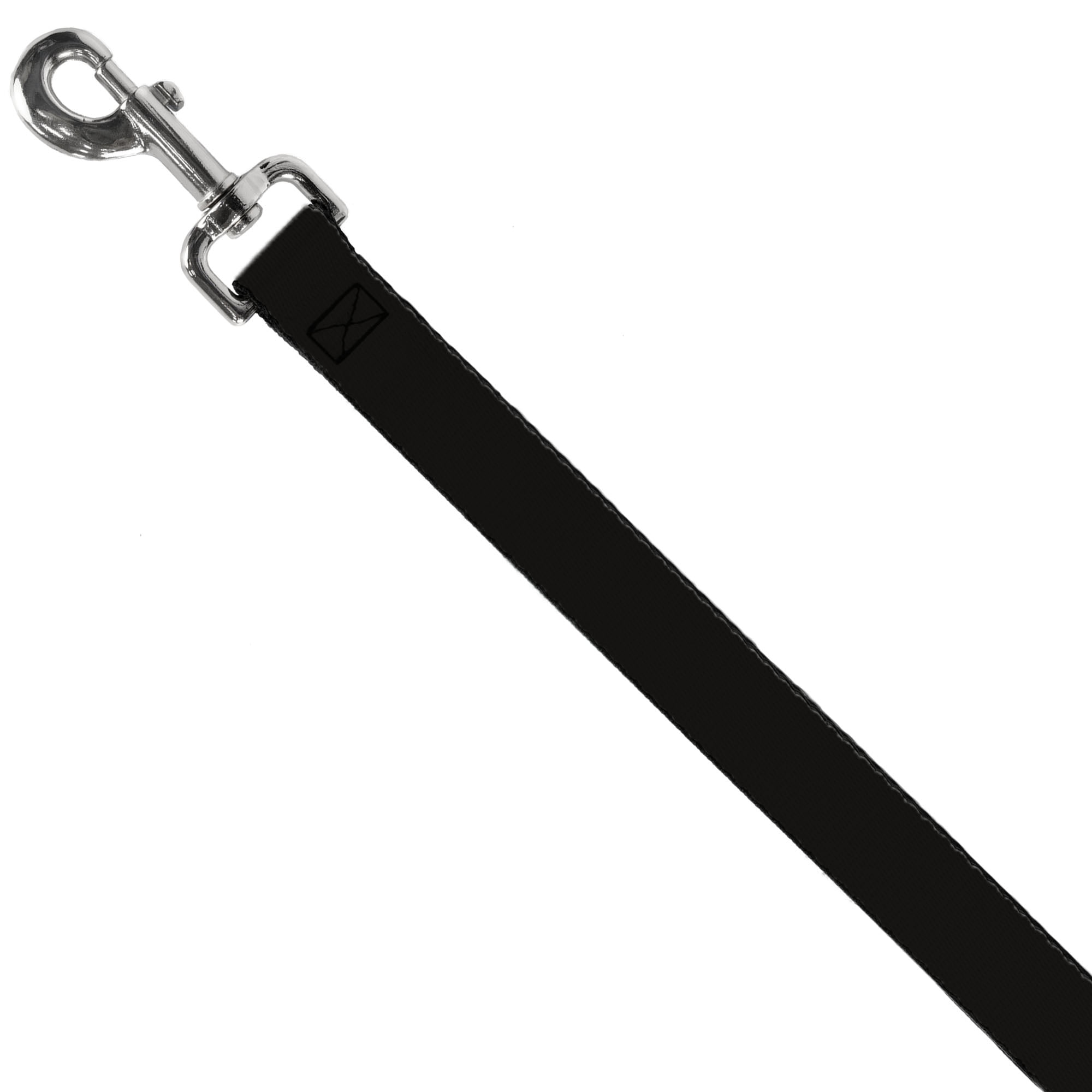 Buckle-Down Pet Leash, Dog Leash, Black, 6 Feet Long 1.0 Inch Wide