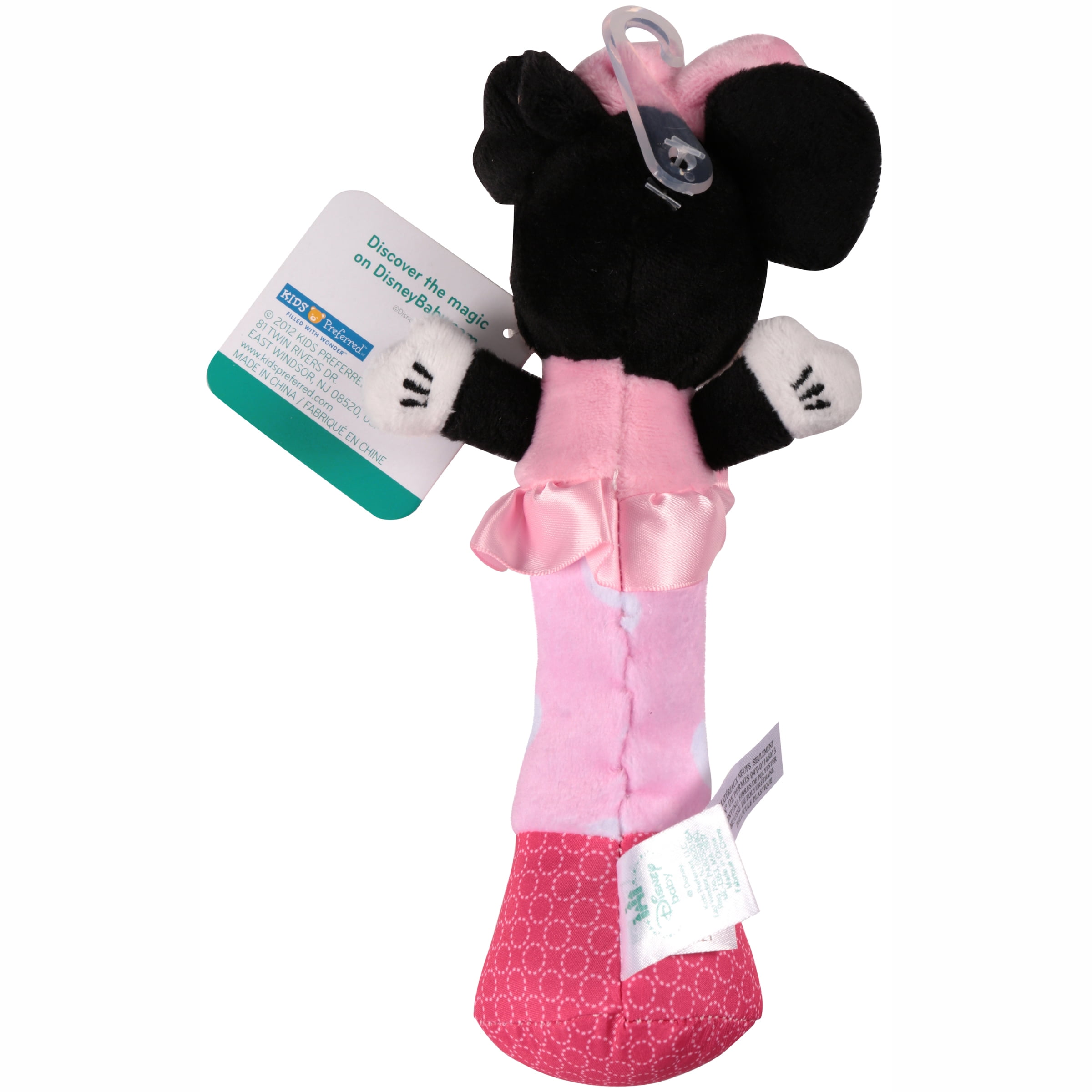 minnie mouse plush rattle