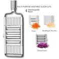 thumbnail image 4 of Yirtree Multi-Purpose Vegetable Slicer Set,Stainless Steel Cheese Grater & Vegetable Chopper with 4 adjustable Blades for Vegetables, Fruits, 4 of 8