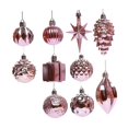 thumbnail image 3 of Juego de 10 bolas decorativas navideñas Macarena Rosa, 3 of 8