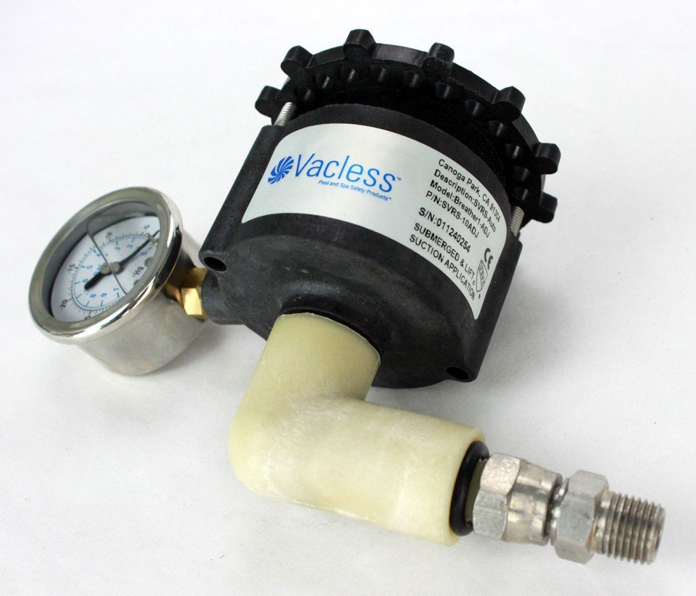 Vacless Swimming Pool Safety Vacuum Release System for 0.5 to 10.0 HP
