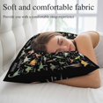 thumbnail image 5 of Black Dinosaur Pillow Covers, Linen Long Throw Pillow Case, Vintage Letters Farm Animals Holiday Pillow Protector Decorative Cushion Cover for Living Room/Bedroom 20" x 26", 5 of 8