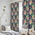 thumbnail image 5 of Pioneer Flower Floral Print Pattern Insulated Teens Curtains Set Of 2, Bedroom Essentials, Toddler Room Decor 52"x84", 5 of 5