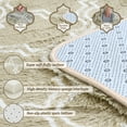 thumbnail image 5 of Pentantan 8ft x 10ft Geometric Shag Area Rugs for Living Room, Moroccan Fluffy Bedroom Carpet, Camel & White, 5 of 8