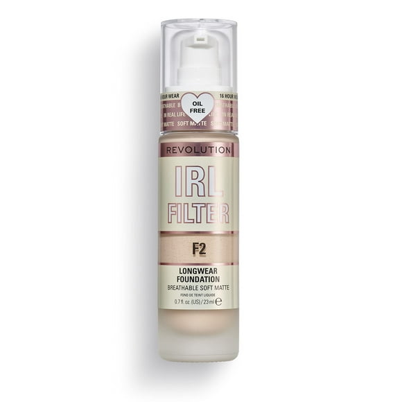 Filtro IRL Foundation Revolution Beauty F2, 20 ml, cobertura media