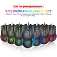 thumbnail image 4 of Gaming Mouse Wired,USB Computer Mouse with 4 Adjustable DPI,7 Breathing Lights,6 Key Buttons,Ergonomic Optical Mice for PC,Laptop,Windows,Mac,Vista,Linux,Gamer-Black, 4 of 10