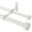 Matte White-36-72", variant on Matte Black 36-72" Telescoping Double Curtain Rod Set