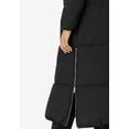thumbnail image 4 of ellos Women's Plus Size Maxi Side-Zip Puffer - 26, Black, 4 of 5