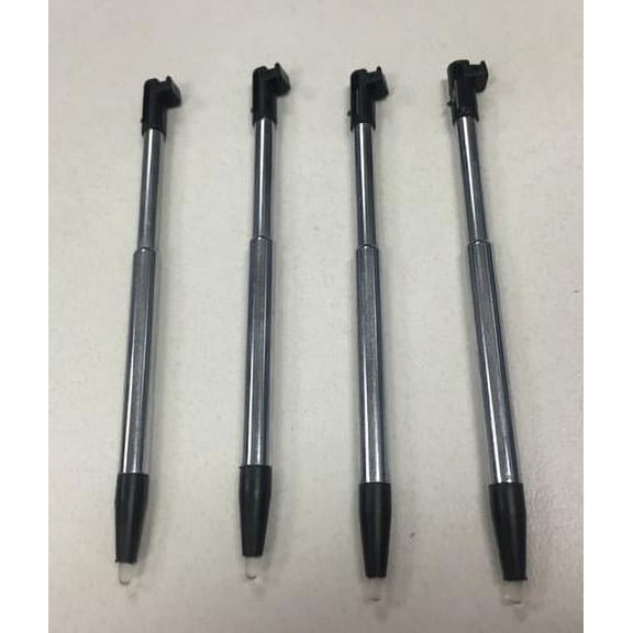 3DS Retractable Metallic Stylus Pen 4 Pack