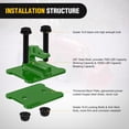 thumbnail image 4 of Nilight 2PCS Tractor Bucket Grab Hook 3/8'' Heavy Duty Drop Forged Steel Bolt On Zinc-Coated Cast Tow Max 15000 LBS Green, 4 of 9