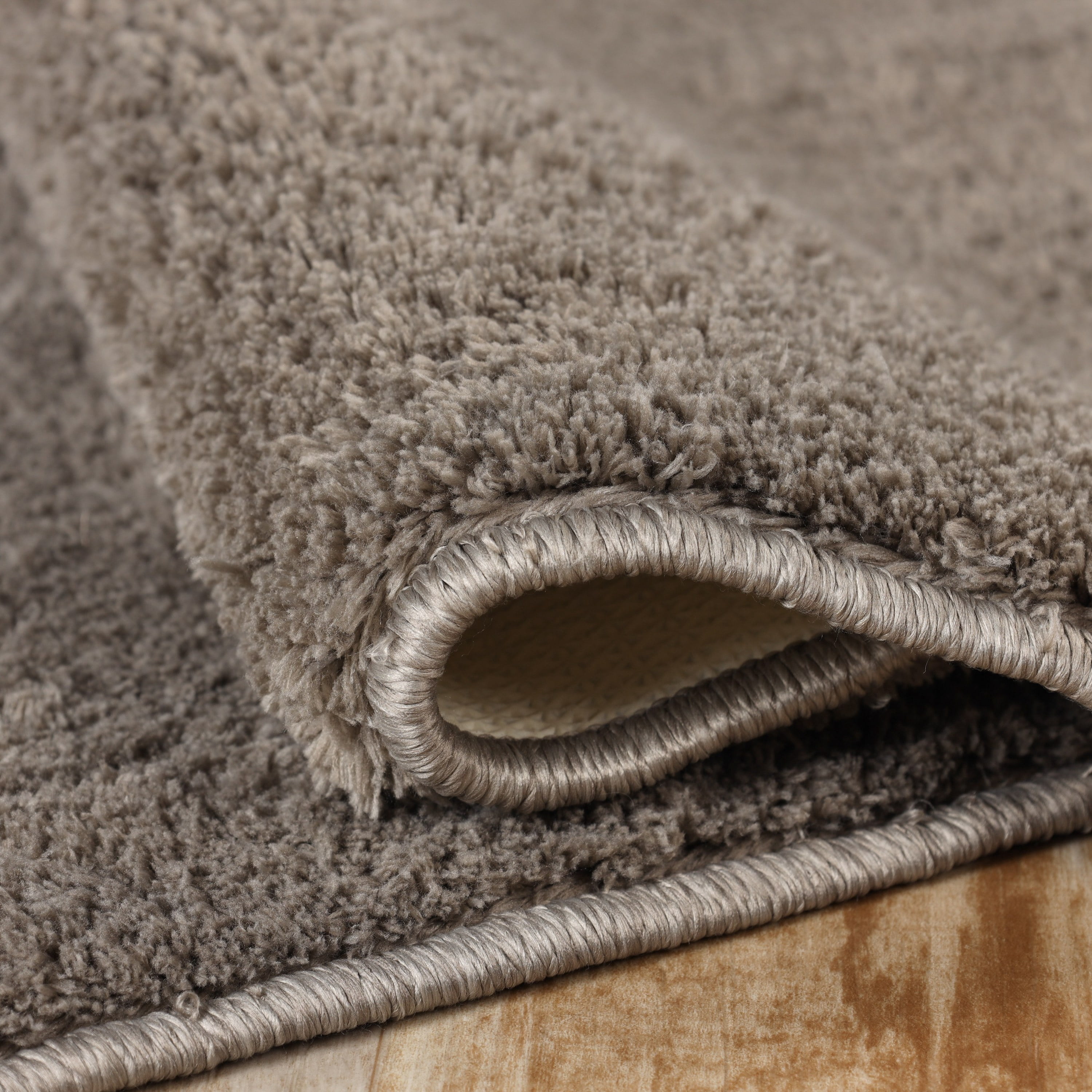 Superior California Shag Non-Slip Indoor Area Rug, 10' x 14', Warm Stone