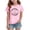 a11-Pink, variant on KPOPLK Girls Striped Short Sleeve T Shirts Kids Summer Oversized Tops Casual Crewneck Tees 5-14 Years Size 11-12 Years,Pink