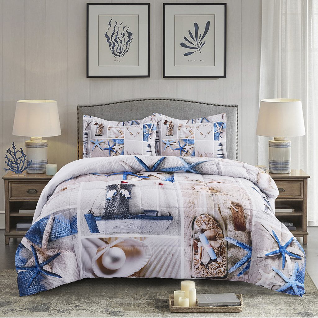 Jumping Dolphins in Sky Print Details about   Ocean Quilted Coverlet & Pillow Shams Set 