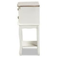 thumbnail image 4 of Amalie Antique French Country Cottage Two-Tone White and Oak Finished 2-Drawer Wood Nightstand, 4 of 5