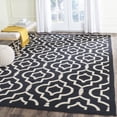 thumbnail image 2 of Safavieh Courtyard Lavern Geometric Indoor/Outdoor Area Rug, Black/Beige, 7'10" x 7'10" Square, 2 of 14