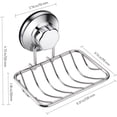 thumbnail image 6 of 2Pcs Stainless Steel Soap Dish - Soap Holder with Strong Vacuum Suction Cup Bathroom Accessories for Shower and Kitchen Sink, Rustproof Soap Holder, 6 of 8